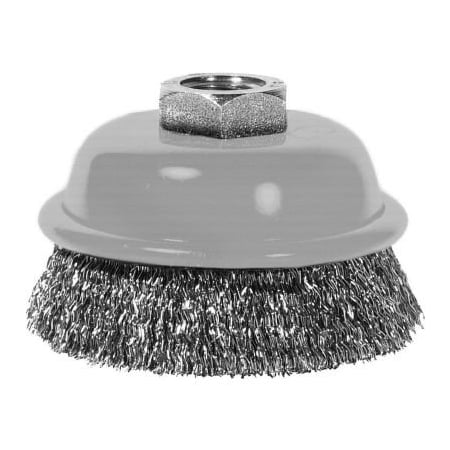 Century Drill & Tool Century Drill 76047 Angle Grinder Cup Brush 4" Dia. Crimped Steel 0.0118" 76047